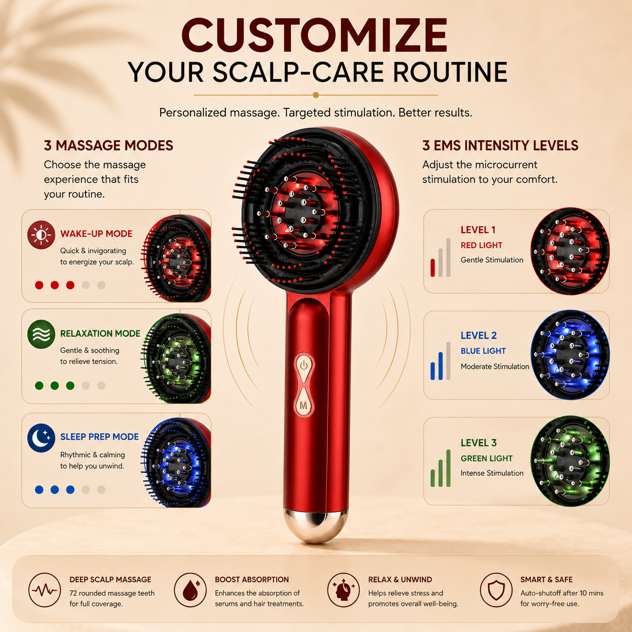 3-in-1 Electric Scalp Massager