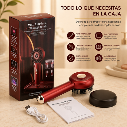 Peine Eléctrico Capilar 3 en 1