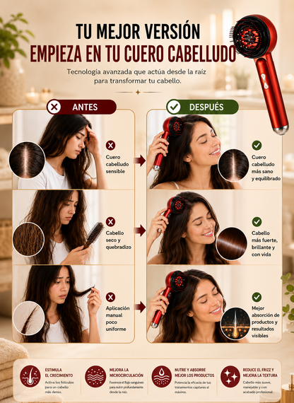 Peine Eléctrico Capilar 3 en 1